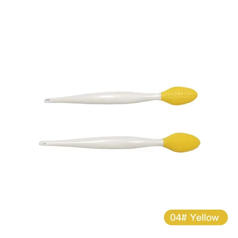 Skin Care Lip Exfoliating Facial Cleansing Face Scrub Nose Clean Brush Blackhead Remove Silicone Double-Sided Skin Care Tool