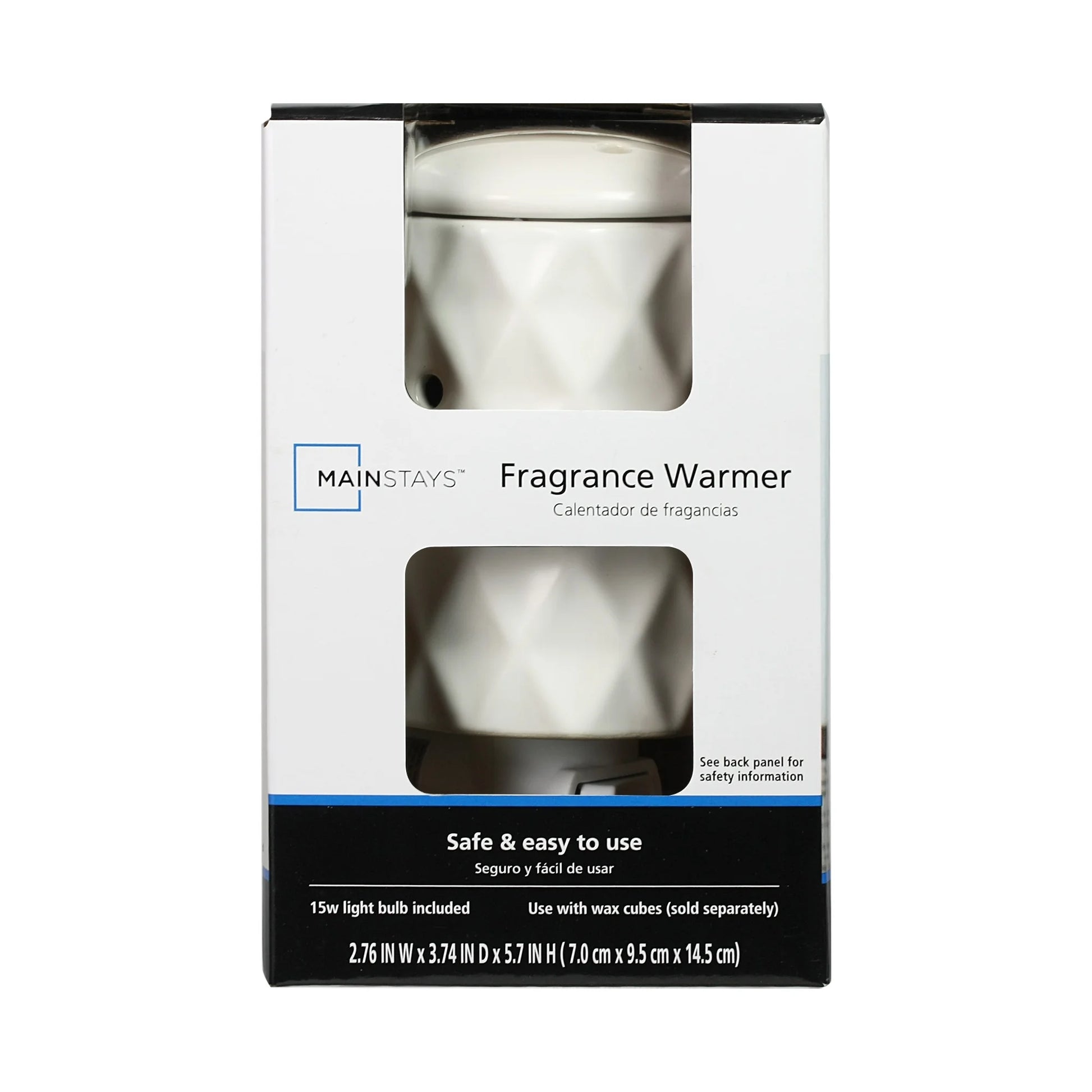 White Ceramic Pluggable Wall Wax Warmer, Single Pack