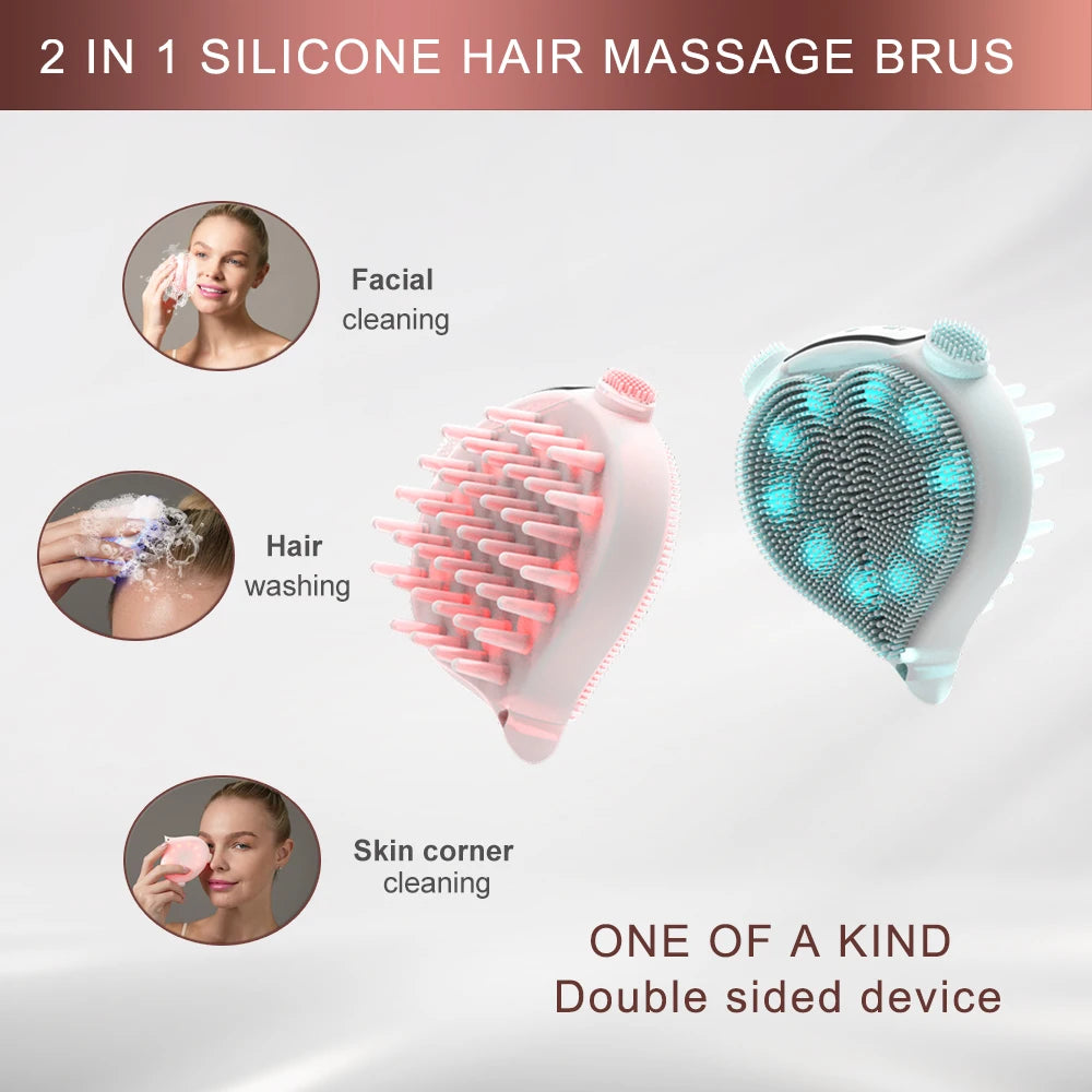 Rechargeable Self Face Wash Scrub Brush Silicon Usb Ultrasonic Vibration Silicone Electric Facial/Face Cleaning Brush Cleanser
