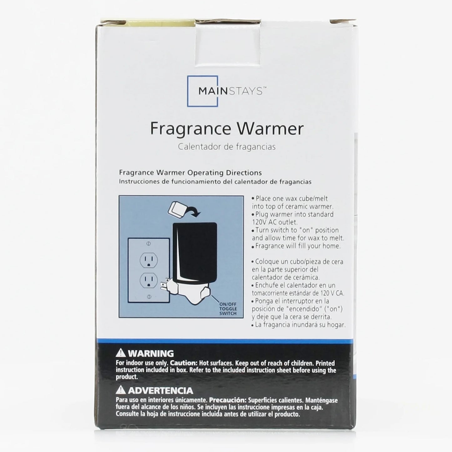White Ceramic Pluggable Wall Wax Warmer, Single Pack